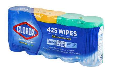 TOALLAS DESINFECTANTES CLOROX (PAQ/5 - 392124)
