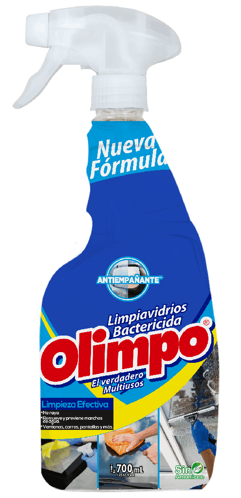LIMPIAVIDRIOS OLIMPO CON ATOMIZADOR (700ML)