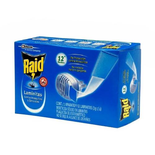INSECTICIDA RAID  APARATO+12 LAMINAS