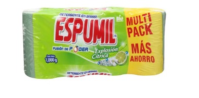 DETERGENTE BARRA, ESPUMIL EXPLOSIÓN CÍTRICA 250G