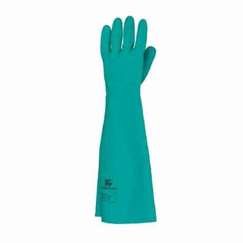 GUANTE JSAF G-80 NITRILO VERDE 18" T/8 