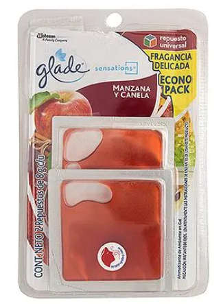 GLADE REPUESTOS CUADRITOS DE MANZANA-CANELA