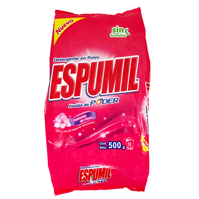 DETERGENTE EN POLVO ESPUMIL 500 GRS.
