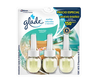 AROMATIZANTE GLADE REPUESTO TRIPACK