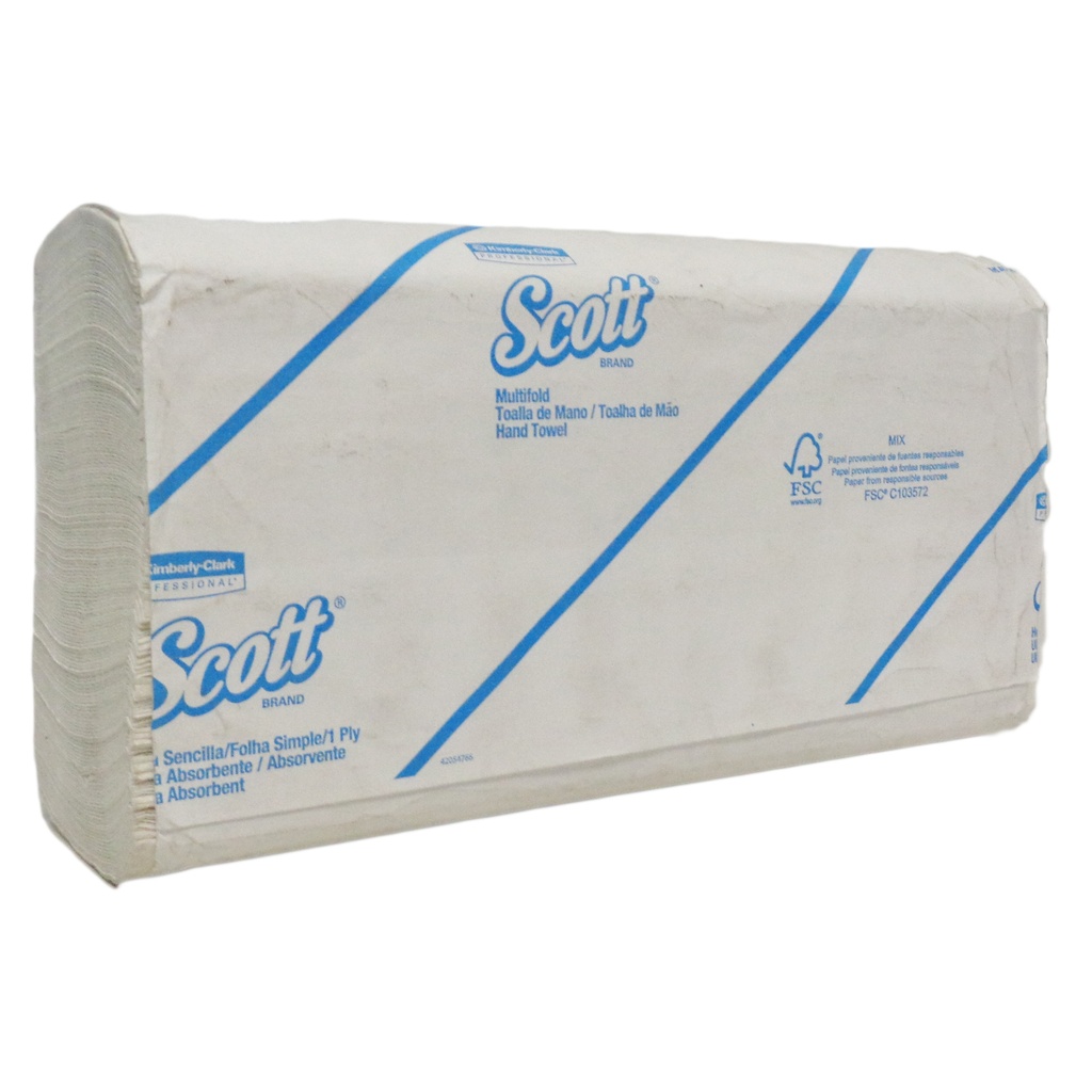TOALLA INTERFOLIADA SCOTT 25X150 30228392 CAJA 25
