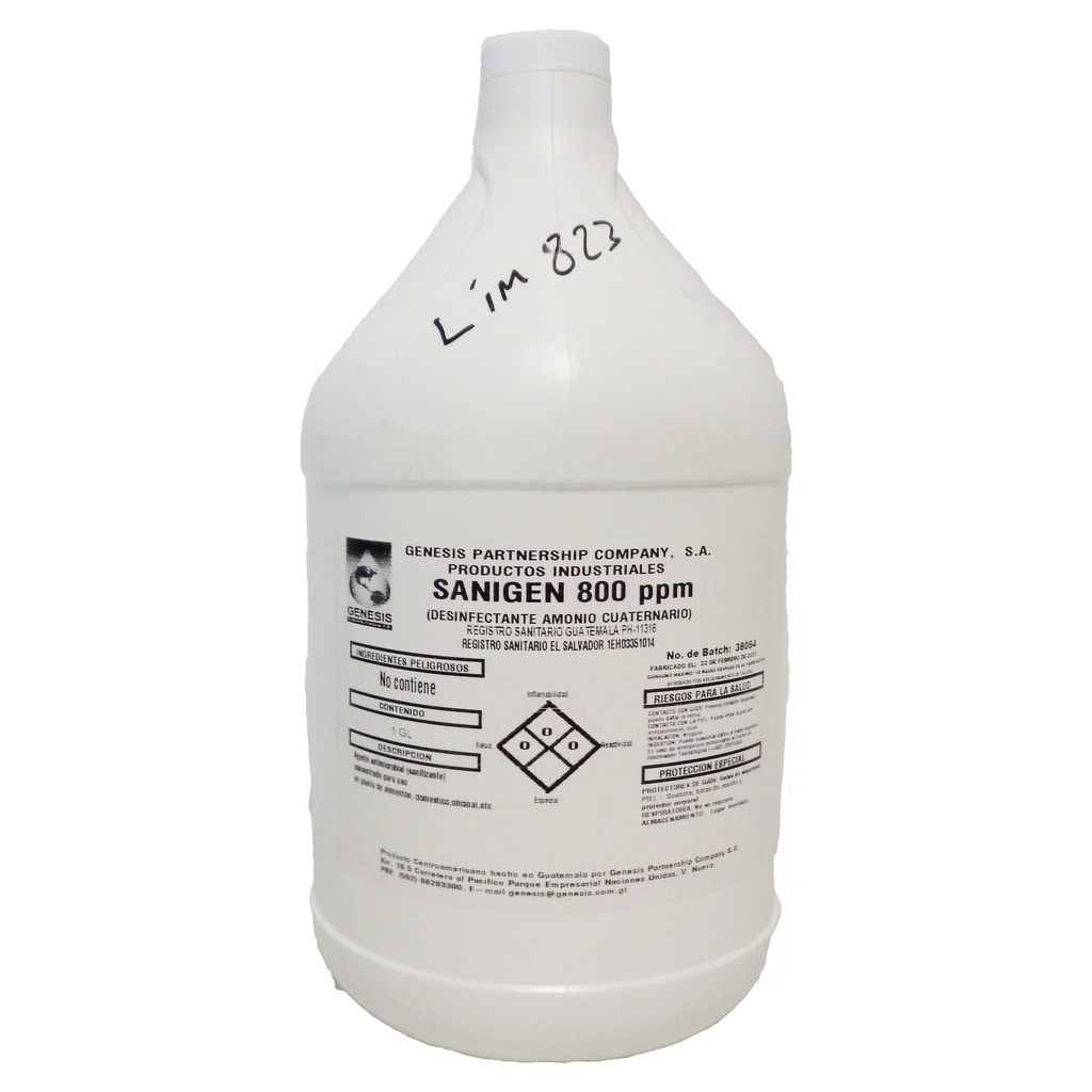 SANITIZADO AMONIO SANIGEN GALON