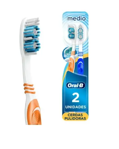 CEPILLO DE DIENTES ORAL-B CERDAS MEDIAS PAQ/2