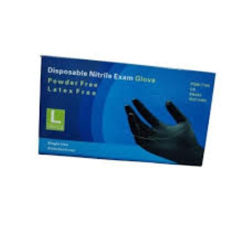 GUANTES DE NITRILO NEGRO TALLA L CAJA/50 PARES