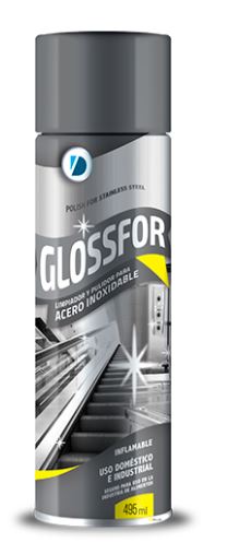 LIMPIADOR PARA ACERO INOXIDABLE GLOSSFOR 435ML