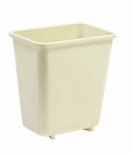 BASURERO PLASTICO P/OFICINA VANITY MARFIL