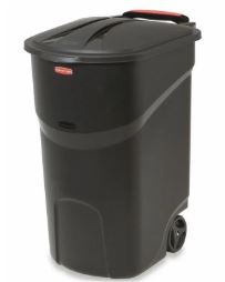 BASURERO PLÁSTICO C/RODOS RUBBERMEID 45 GLS
