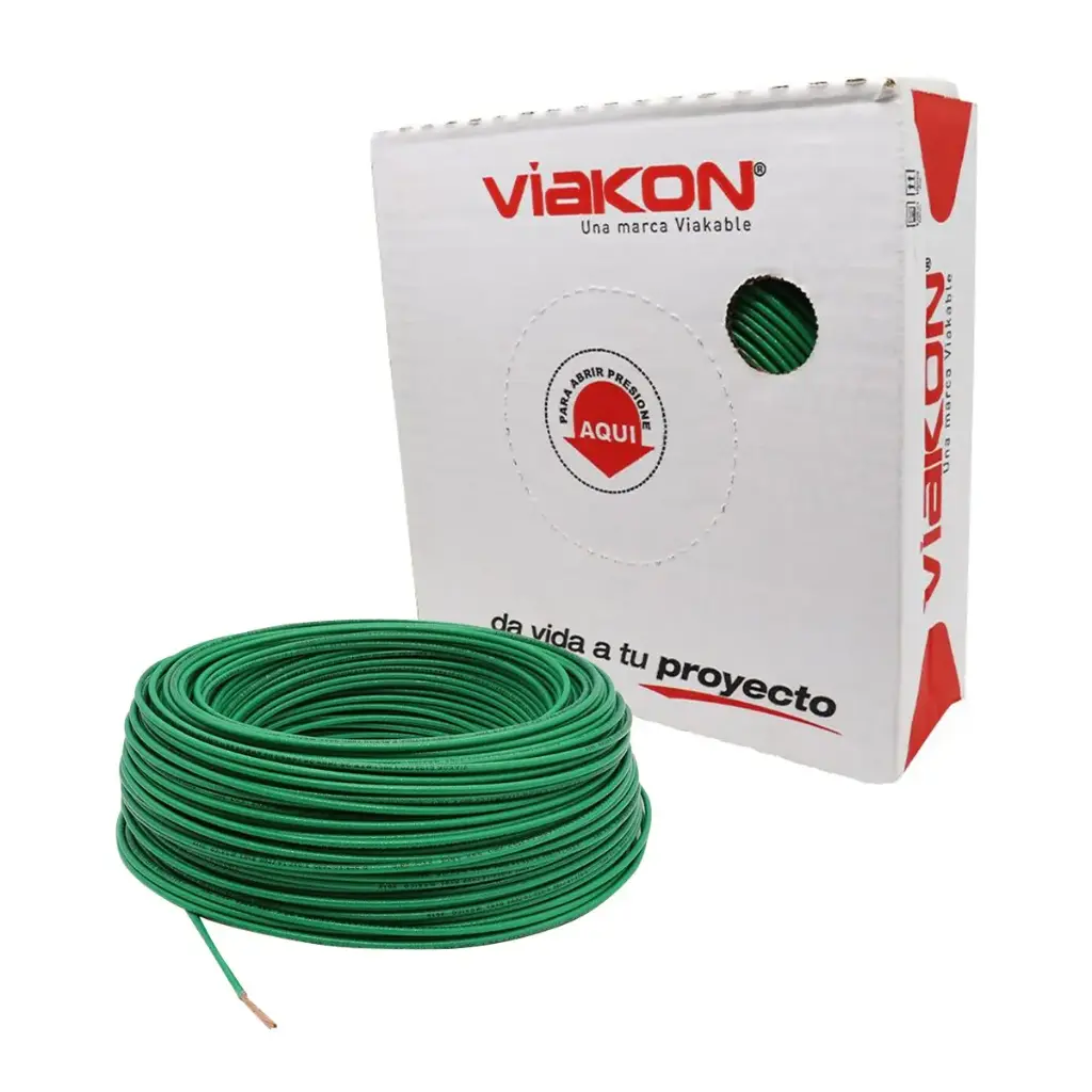 CABLE THHN #10 VERDE  CONDUMEX O VIAKOM (CAJA 100MTS)