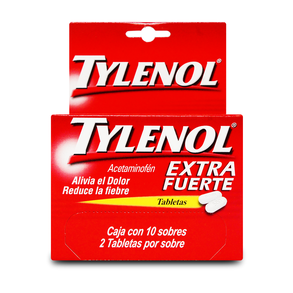 TYLENOL EXTRA FUERTE 500 MG X 10X2