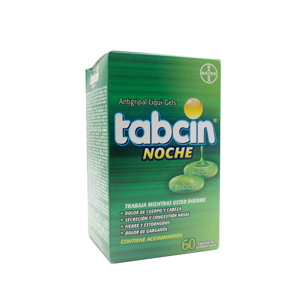 TABCIN LIQUID GELS NOCHE  60*1