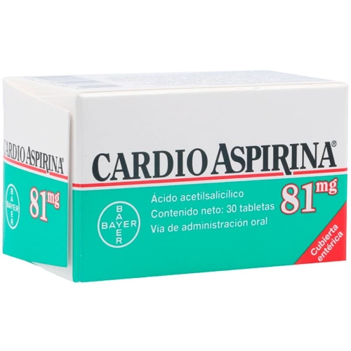CARDIO ASPIRINA 81 MG 30