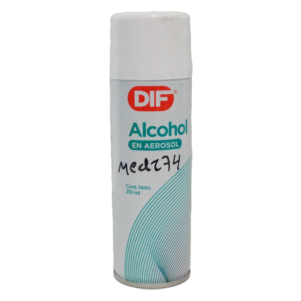 ALCOHOL DIF EN AEROSOL 210ML UNIDAD