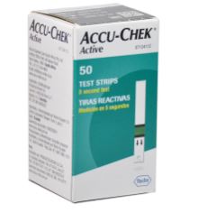 TIRAS REACTIVAS ACCU-CHECK ACTIVE (CAJA/50)