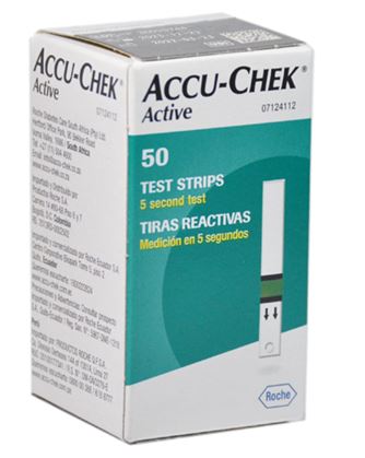 TIRAS PARA GLUCOSA ACCU CHECK ACTIVE C/50