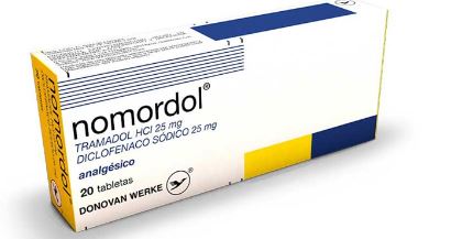 NOMORDOL 25MG CAJA/20 (DICLOFENACO SODICO+TRAMADOL)