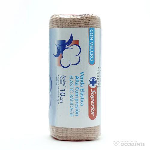 VENDA ELASTICA SUPERIOR DE 4" (10CMS) X 5 MTS