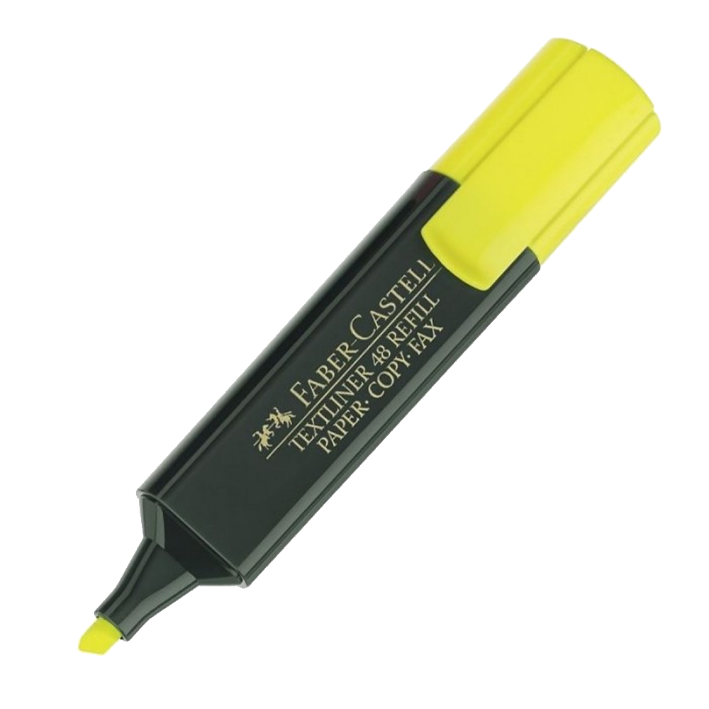 MARCADOR FLUORESCENTE AMARILLO FABER CASTELL (01157-A)