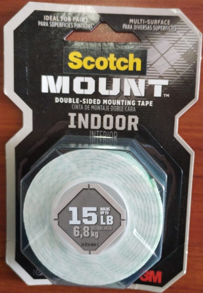 MOUNTING TAPE SCOTCH 25.4MM X 1.27M  (114) 