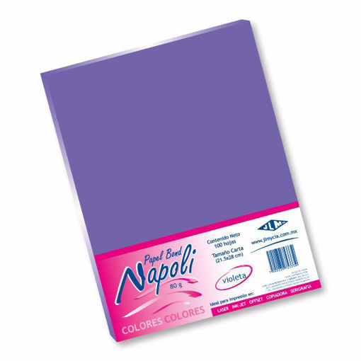 PAPEL BOND 80 GRAMOS MORADO PAQ/100