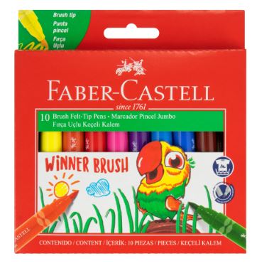 ESTUCHE MARCADORES FABER CASTELL PINCE 10/COL 555010 (17400)
