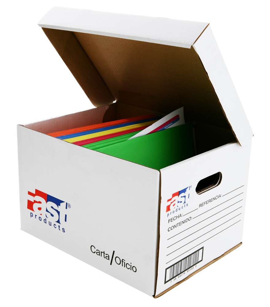 CAJA P/ARCHIVO FAST KRAFT BLANCO C/TAPA (09767)