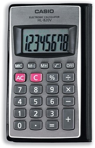 CALCULADORA CASIO HL820V    8 DIGITOS