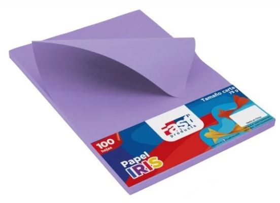 PAPEL BOND CARTA MORADO 75 GMS P/100 (16619-L)