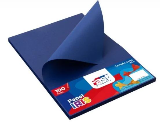 PAPEL BOND CARTA AZUL ULTRAMAR 75 GMS P/100 (16619-AU)