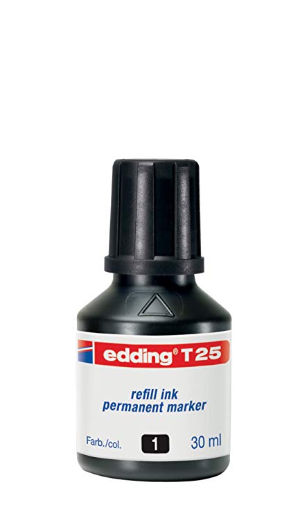TINTA PERMANENTE NEGRA EDDING T-25