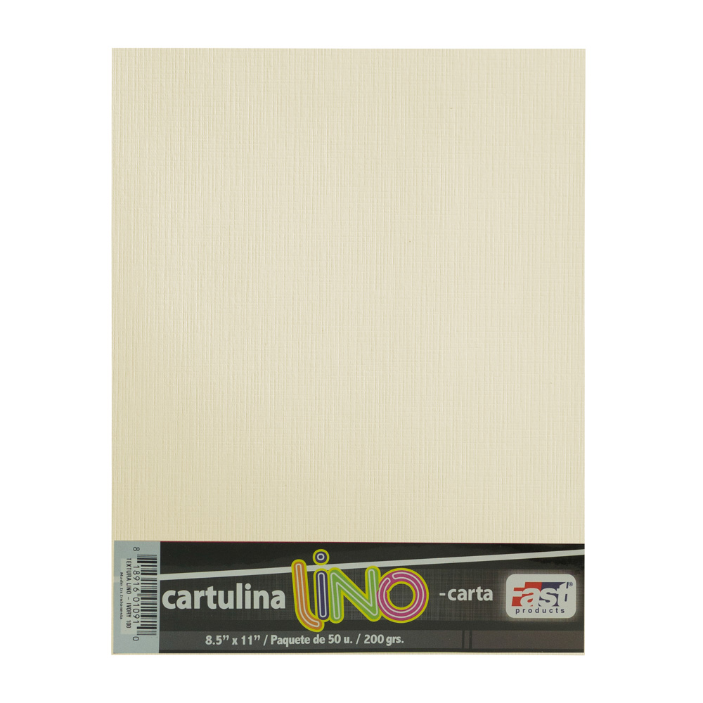 HOJAS LINO T/CARTA COLOR BEIGE PAQ/50