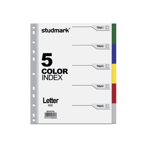 SEPARADOR COLOR INDEX 5 DIVISIONES