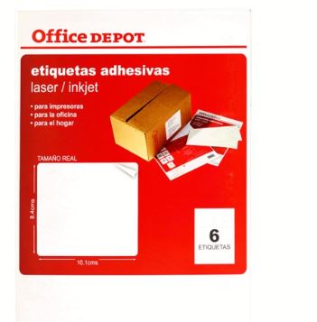 ETIQUETAS ADHESIVAS LASER/INKJET DE 4*3 1/3" (60U)