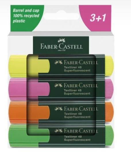 JUEGO DE RESALTADORES NEON FABER CASTELL (19266)