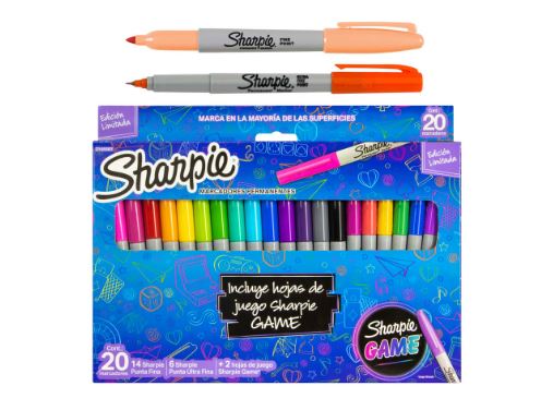 MARCADORES SHARPIE EN ESTUCHE 2O/COL (18358)