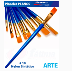 PINCEL ARTESCO #18 PUNTA PLANA (16975709)