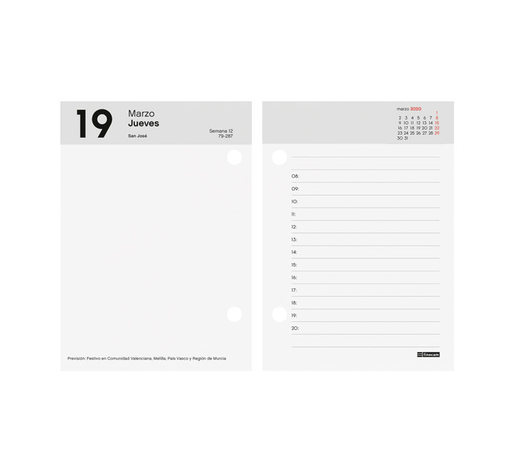 TACO CALENDARIO