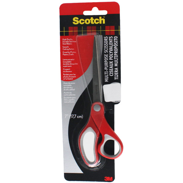 TIJERA MANGO PLASTICO 7 PLGS. SCOTCH