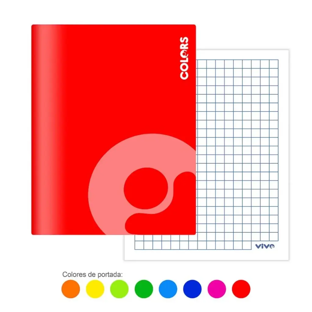 CUADERNO ENGRAPADO DE 80 HOJAS CUADRICULA PEQUEÑA
