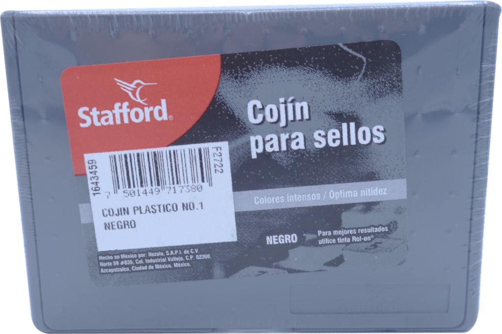 ALMOHADILLA MEDIANA PARA SELLOS CON TINTA NEGRA