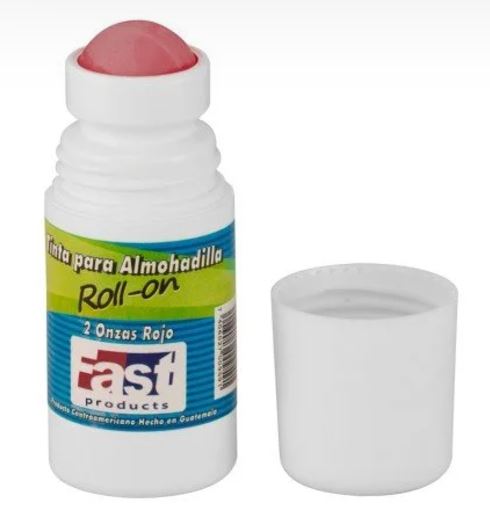 TINTA FAST ROJA PARA ALMOHADILLA EN ROLL ON