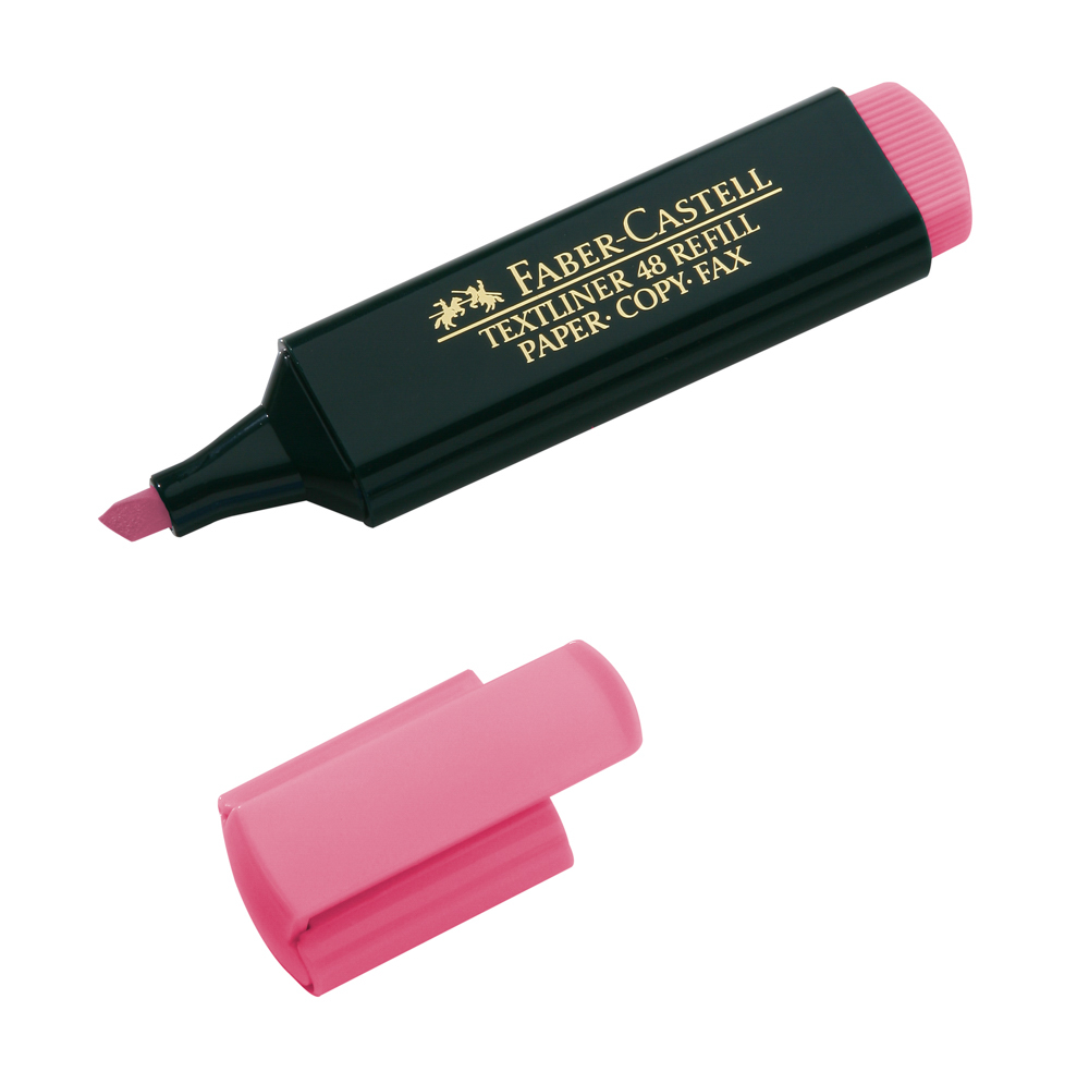 MARCADOR RESALTADOR ROSADO FABER CASTELL