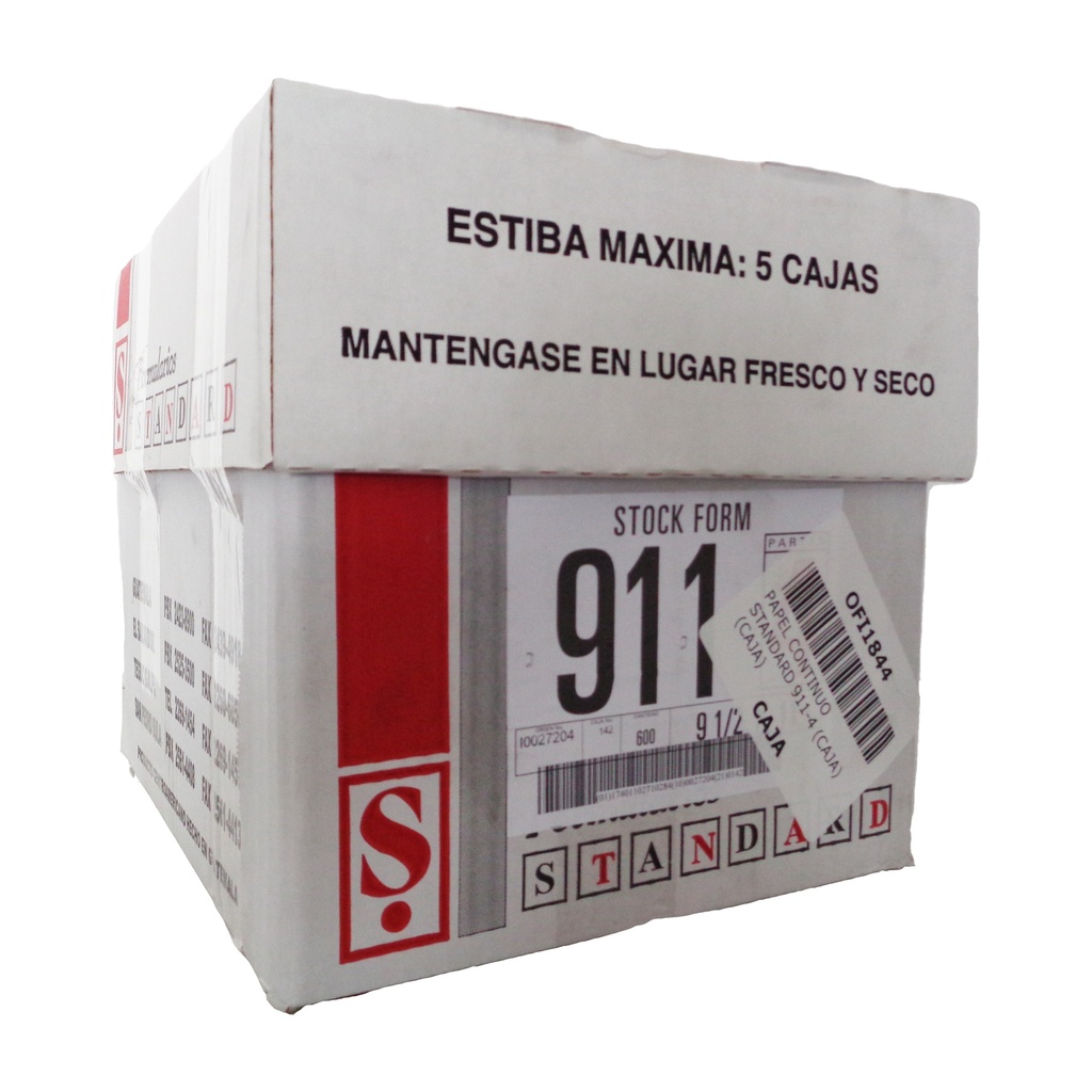 PAPEL CONTINUO STANDARD 911-4 (CAJA)