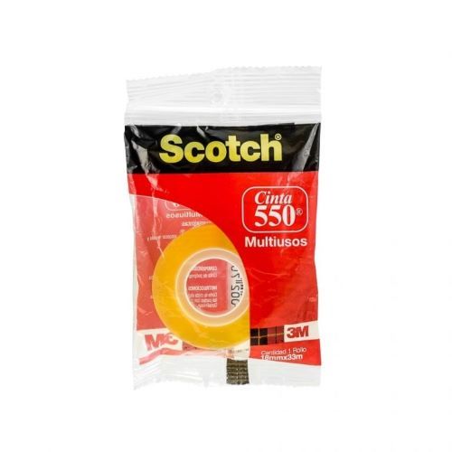 TAPE SCOTCH 550 18MM X 33M AMARILLA
