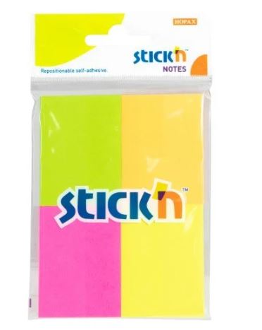BLOCK STICKN 1.5*2" NEON PAQ/4 (12X24) (21091)