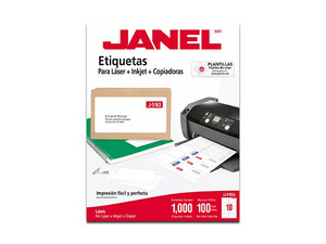 ETIQUETA LASER 2X4" J-5163 JANEL P/250
