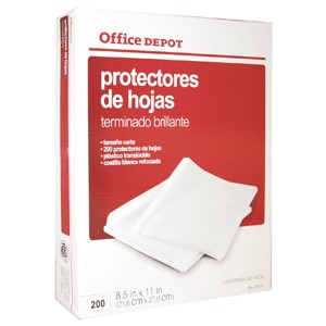 FUNDA (PROTECTOR) DE HOJA OFFICE DEPOT  